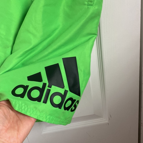 Adidas boys swimwear size L, neon green - Picture 2 of 6
